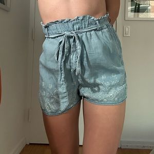 Floral High Waisted Shorts